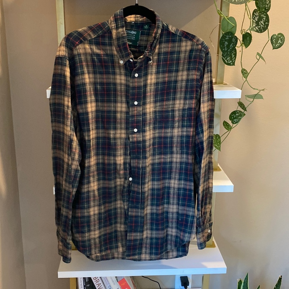 Gitman Bros vintage  flannel shirt neck size 16